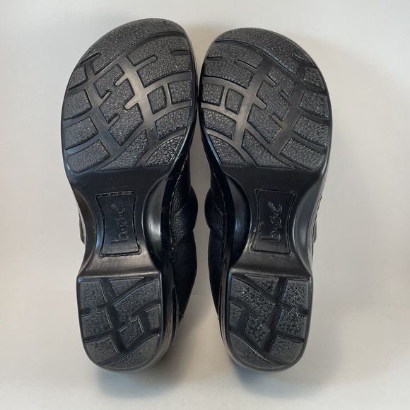 BOC Born Concept Peggy Mule Slip On Clogs Women's Size 8.5 Black Leather Nurse - Picture 11 of 16